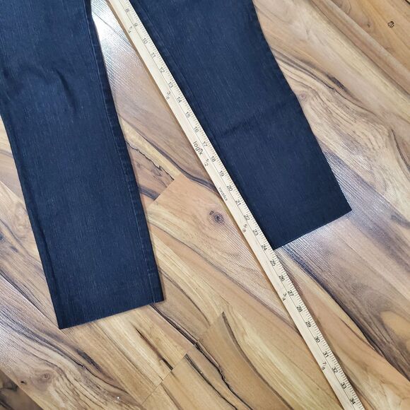 THE ESSENTIAL SLIM by Anthropologie Pants Womens 4 Black Denim Stretch Tapered - Picture 4 of 8